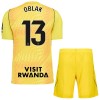 Officiële Voetbalshirt + Korte Broek Doelman Atlético Madrid Oblak 13 2026-27 Gele - Kids