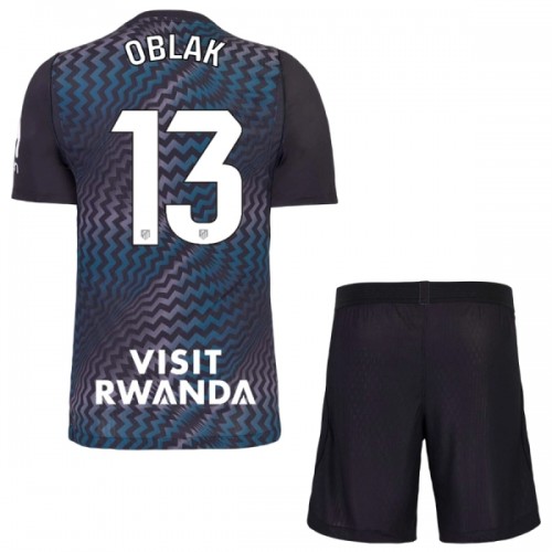 Officiële Voetbalshirt + Korte Broek Doelman Atlético Madrid Oblak 13 2026-27 Zwarte - Kids Officiële Voetbalshirt + Korte Broek Doelman Atlético Madrid Oblak 13 2026-27 Zwarte - Kids