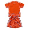 Officiële Voetbalshirt + Korte Broek Doelman Real Madrid 2026-27 Oranje - Kids