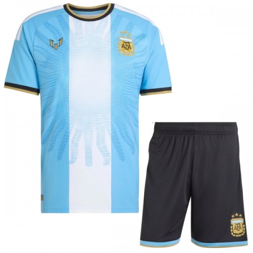 Officiële Voetbalshirt + Korte Broek Argentinië Farewell Jubileum 2026-27 - Kids Officiële Voetbalshirt + Korte Broek Argentinië Farewell Jubileum 2026-27 - Kids
