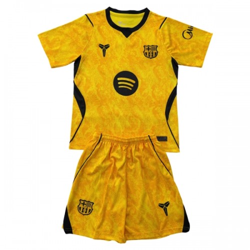 Officiële Voetbalshirt + Korte Broek Doelman FC Barcelona Uit 2026-27 Gele - Kids Officiële Voetbalshirt + Korte Broek Doelman FC Barcelona Uit 2026-27 Gele - Kids