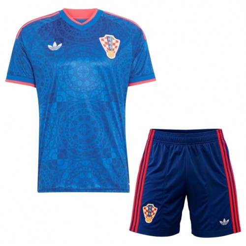 Officiële Voetbalshirt + Korte Broek Kroatië Uit 2026-27 - Kids Officiële Voetbalshirt + Korte Broek Kroatië Uit 2026-27 - Kids