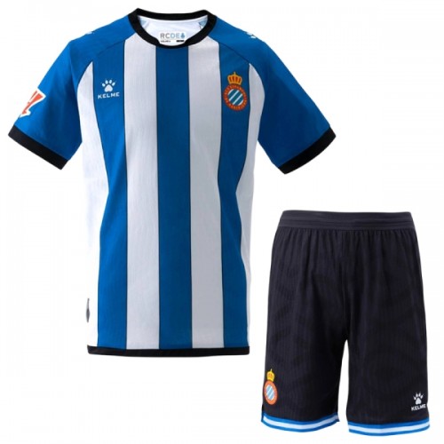 Officiële Voetbalshirt + Korte Broek RCD Espanyol Thuis 2026-27 - Kids Officiële Voetbalshirt + Korte Broek RCD Espanyol Thuis 2026-27 - Kids