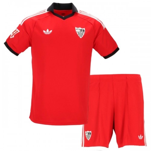 Officiële Voetbalshirt + Korte Broek Sevilla FC Uit 2026-27 - Kids Officiële Voetbalshirt + Korte Broek Sevilla FC Uit 2026-27 - Kids