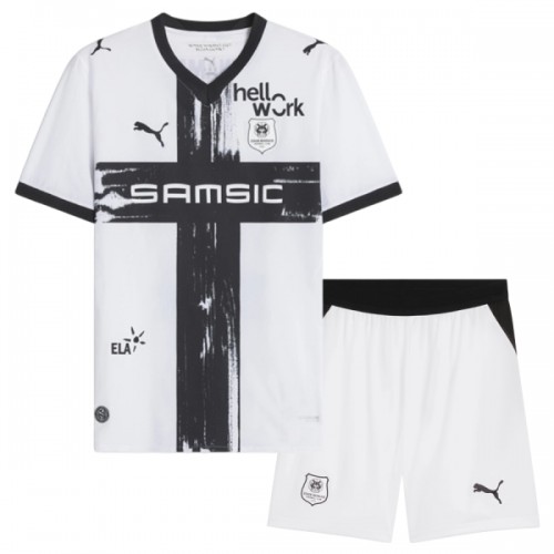 Officiële Voetbalshirt + Korte Broek Stade Rennais Uit 2026-27 - Kids Officiële Voetbalshirt + Korte Broek Stade Rennais Uit 2026-27 - Kids