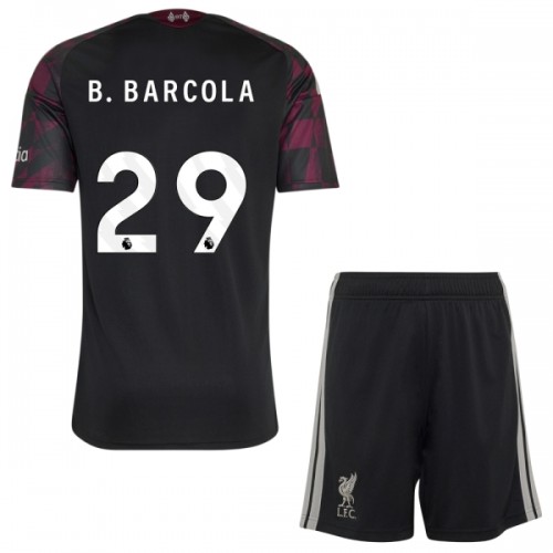 Officiële Voetbalshirt + Korte Broek Liverpool B. Barcola 29 Derde 2026-27 - Kids Officiële Voetbalshirt + Korte Broek Liverpool B. Barcola 29 Derde 2026-27 - Kids