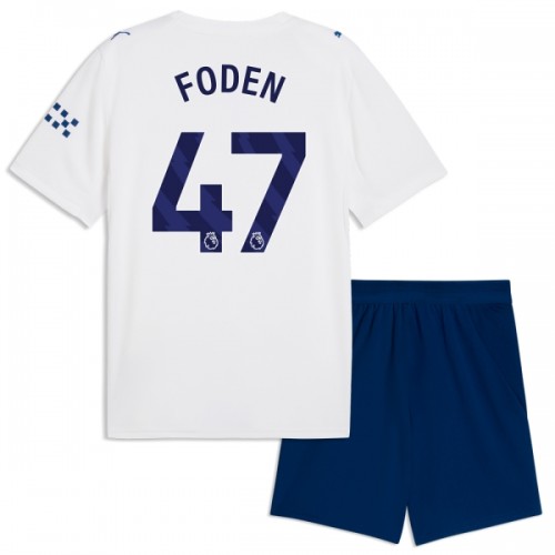 Officiële Voetbalshirt + Korte Broek Manchester City Foden 47 Derde 2026-27 - Kids Officiële Voetbalshirt + Korte Broek Manchester City Foden 47 Derde 2026-27 - Kids